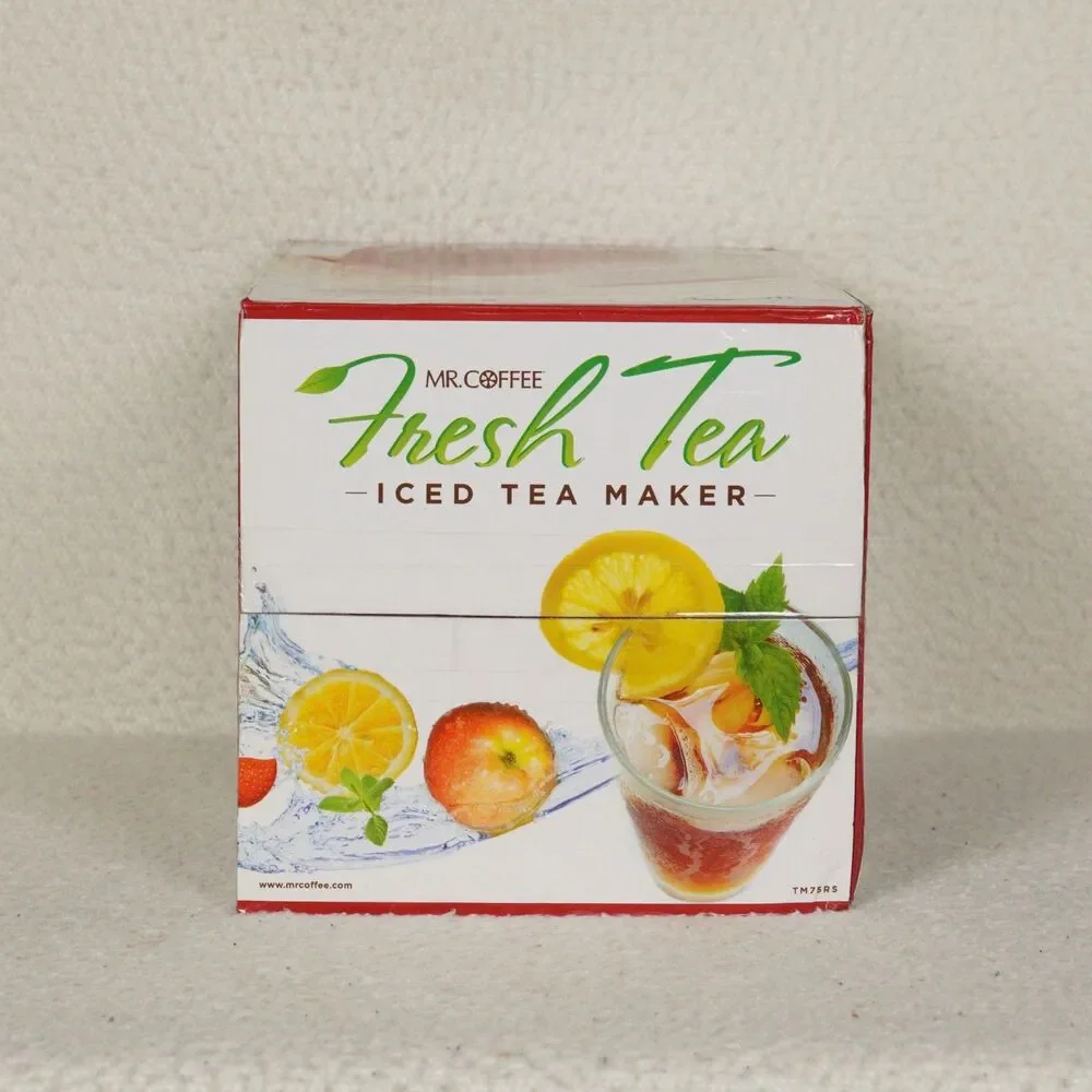 Mr. Coffee Iced Tea Maker 3 Quart Red Model TM75RS Brew Tea Bags or Tea Leaves